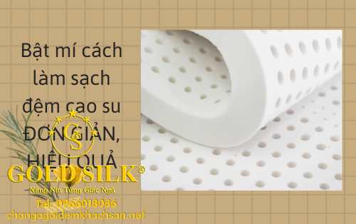 làm sạch nệm cao su