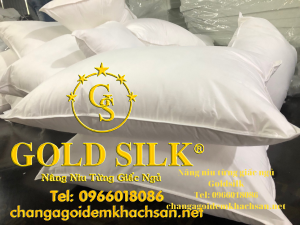 gối lông vũ nhân tạo microfiber